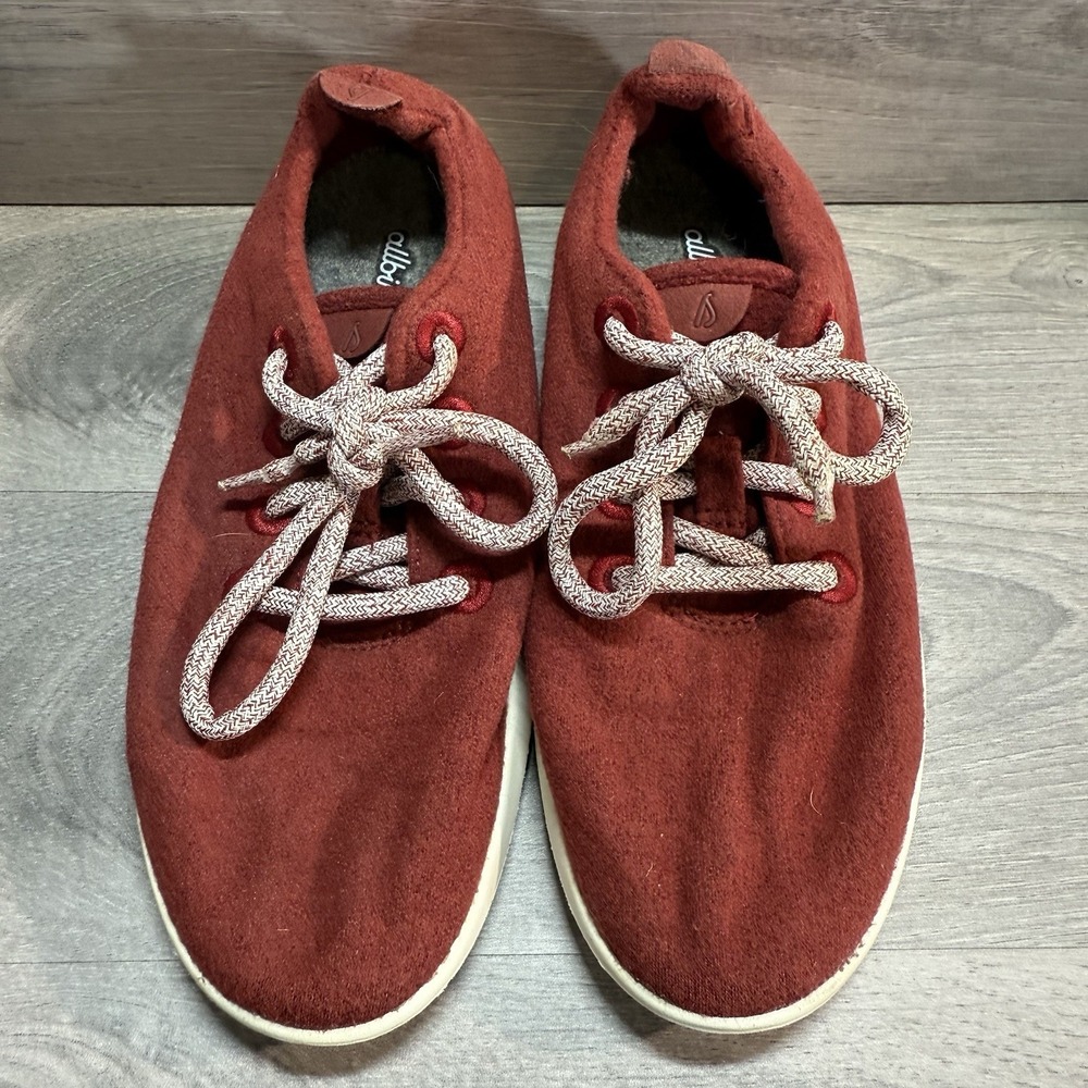 Allbirds Wool Runners Merino WR Athletic Running Shoes Red White Womens Size 6 - Picture 2 of 12